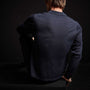 Linen Blend Long Sleeve Polo Sweater in Navy | James Perse Los Angeles