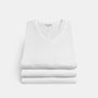 3 Pack Short Sleeve V-Neck In White | James Perse Los Angeles