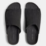 Velcro Suede Slide  Mens In Black | James Perse Los Angeles