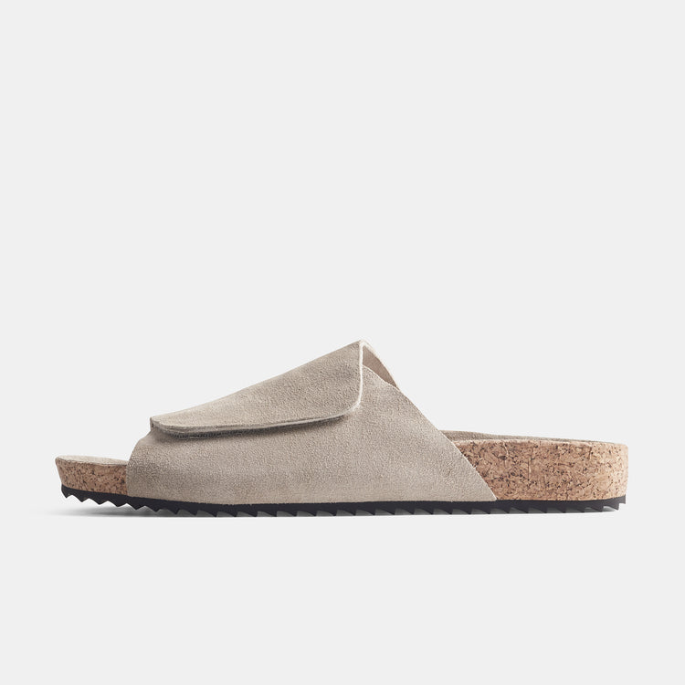 Velcro Suede Slide In Earth | James Perse Los Angeles