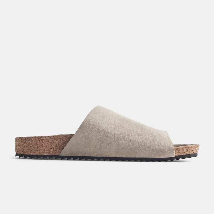 Velcro Suede Slide In Earth | James Perse Los Angeles