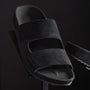 Men's Double Strap Suede Slide in Black | James Perse Los Angeles