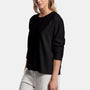 Relaxed Sweatshirt In Black | James Perse Los Angeles
