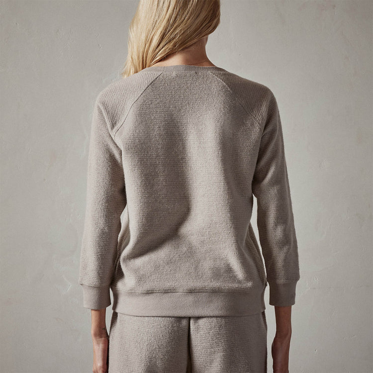 Alpine Thermal Sweatshirt in Dapple | James Perse Los Angeles 
