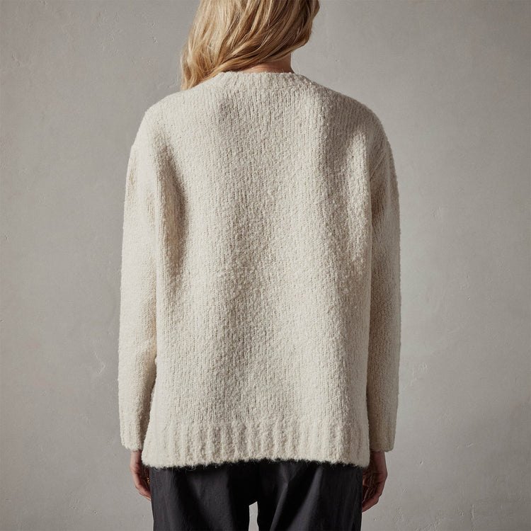 Relax Fit Mock Neck Sweater in Bone | James Perse Los Angeles 