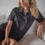 Short Sleeve Relaxed Camp Shirt in Magma | James Perse Los Angeles