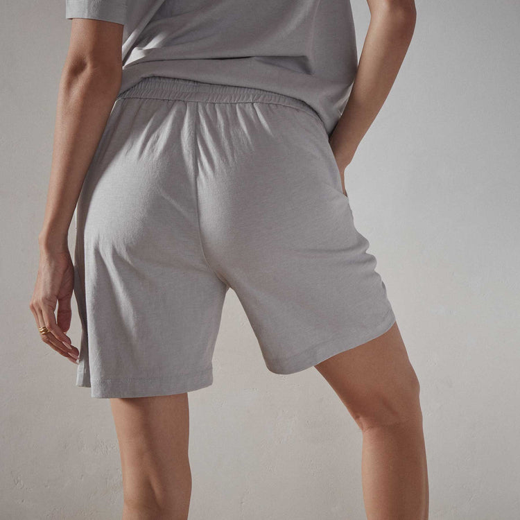 Jersey Walking Short in Fog | James Perse Los Angeles