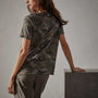 Camo Clear Jersey Short Sleeve Tee in Jungle Camo | James Perse Los Angeles