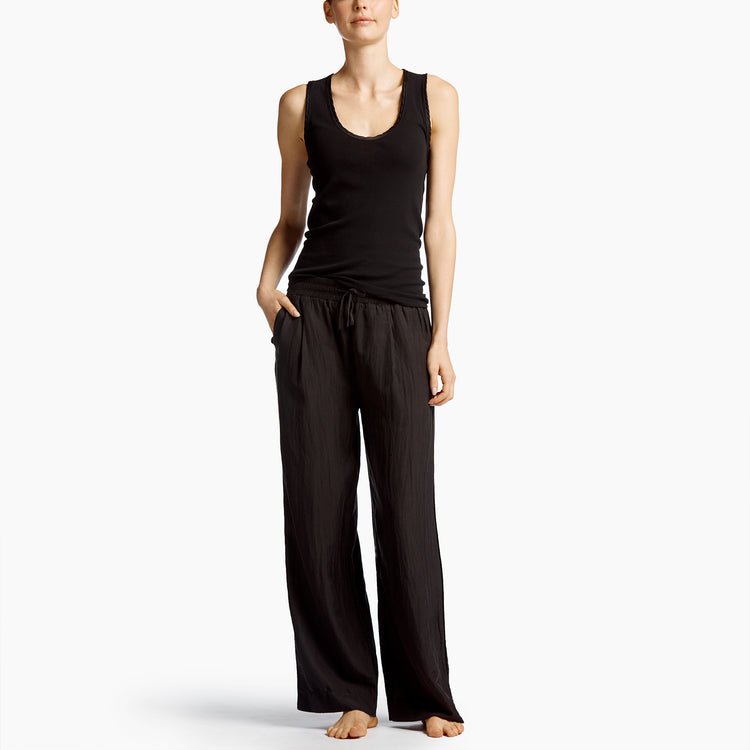 Cotton Silk Pajama Pant In Black | James Perse Los Angeles