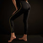 Y/OSEMITE Spiral Seam Legging In Black/Solar | James Perse Los Angeles