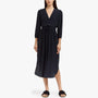 Silk Charmeuse Dress In French Navy | James Perse Los Angeles