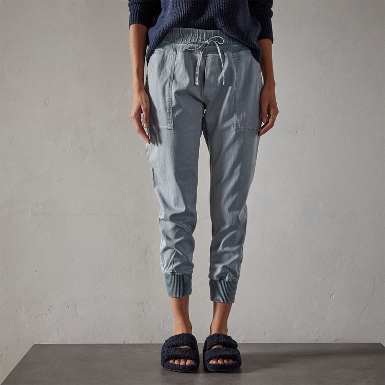 Mixed Media Pant in Ocean Mist Pigment | James Perse Los Angeles