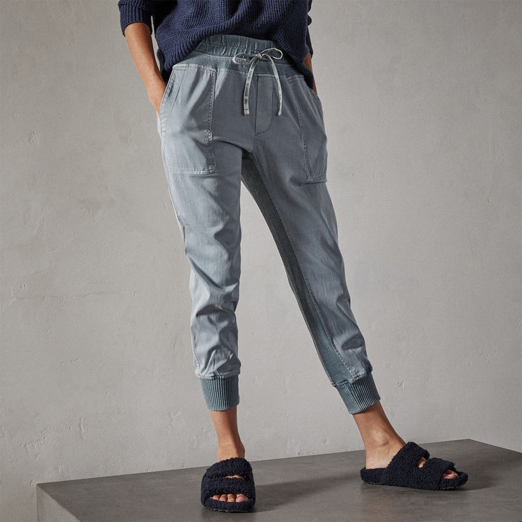 Mixed Media Pant in Ocean Mist Pigment | James Perse Los Angeles