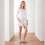 Linen Military Short In White | James Perse Los Angeles