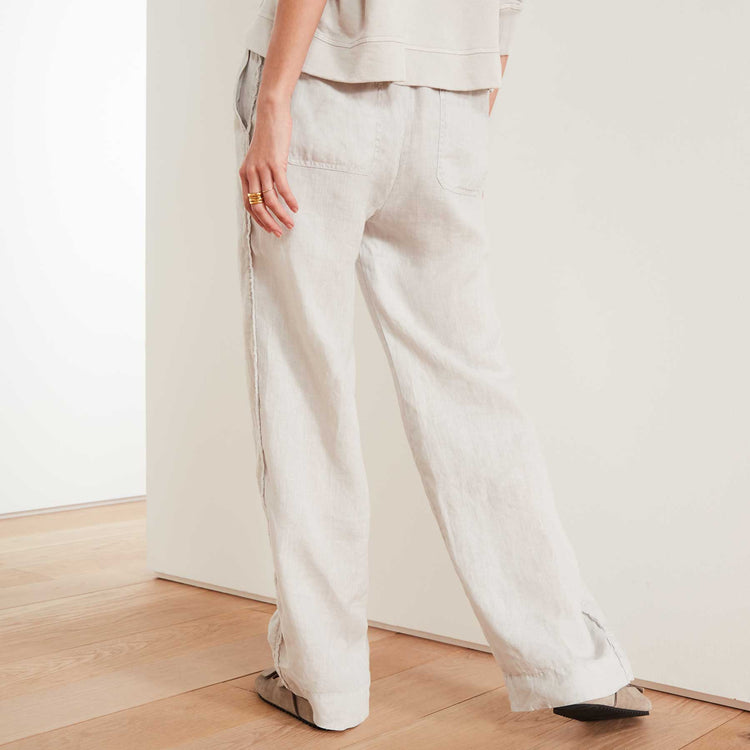 Lightweight Canvas Linen Pant In Salt Pigment | James Perse Los Angeles