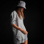 Linen Lounge Shirt in Breeze Pigment | James Perse Los Angeles