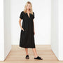 Empire Linen Dress In Black | James Perse Los Angeles