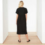 Empire Linen Dress In Black | James Perse Los Angeles