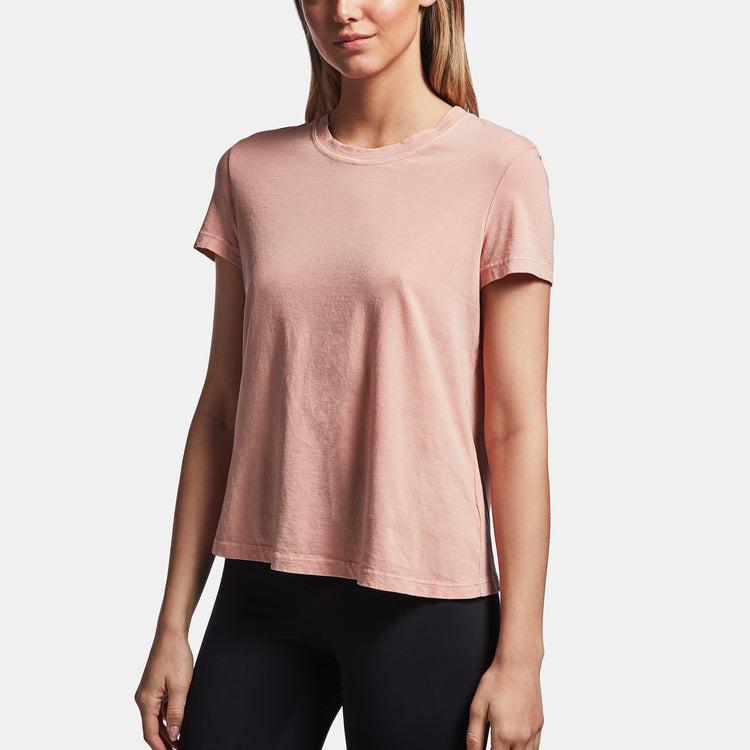 Vintage Wash Little Boy Tee In Rhubarb Pigment | James Perse Los Angeles