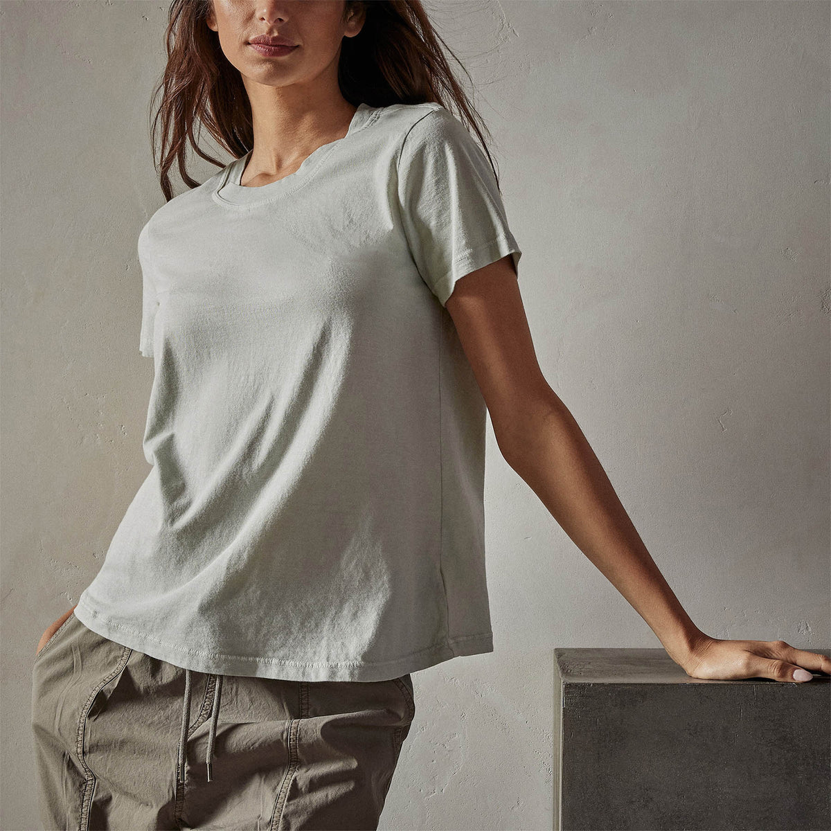 Vintage Little Boy Tee in Celery Pigment | James Perse Los Angeles