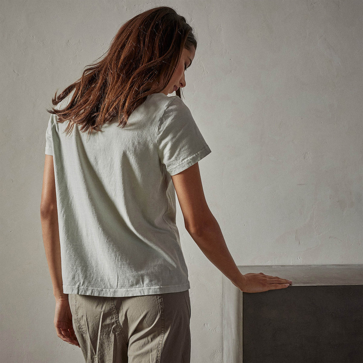 Vintage Little Boy Tee in Celery Pigment | James Perse Los Angeles