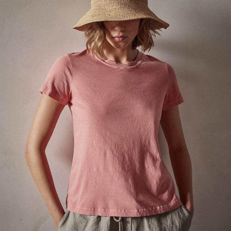 Vintage Little Boy Tee in Flamingo Pigment | James Perse Los Angeles