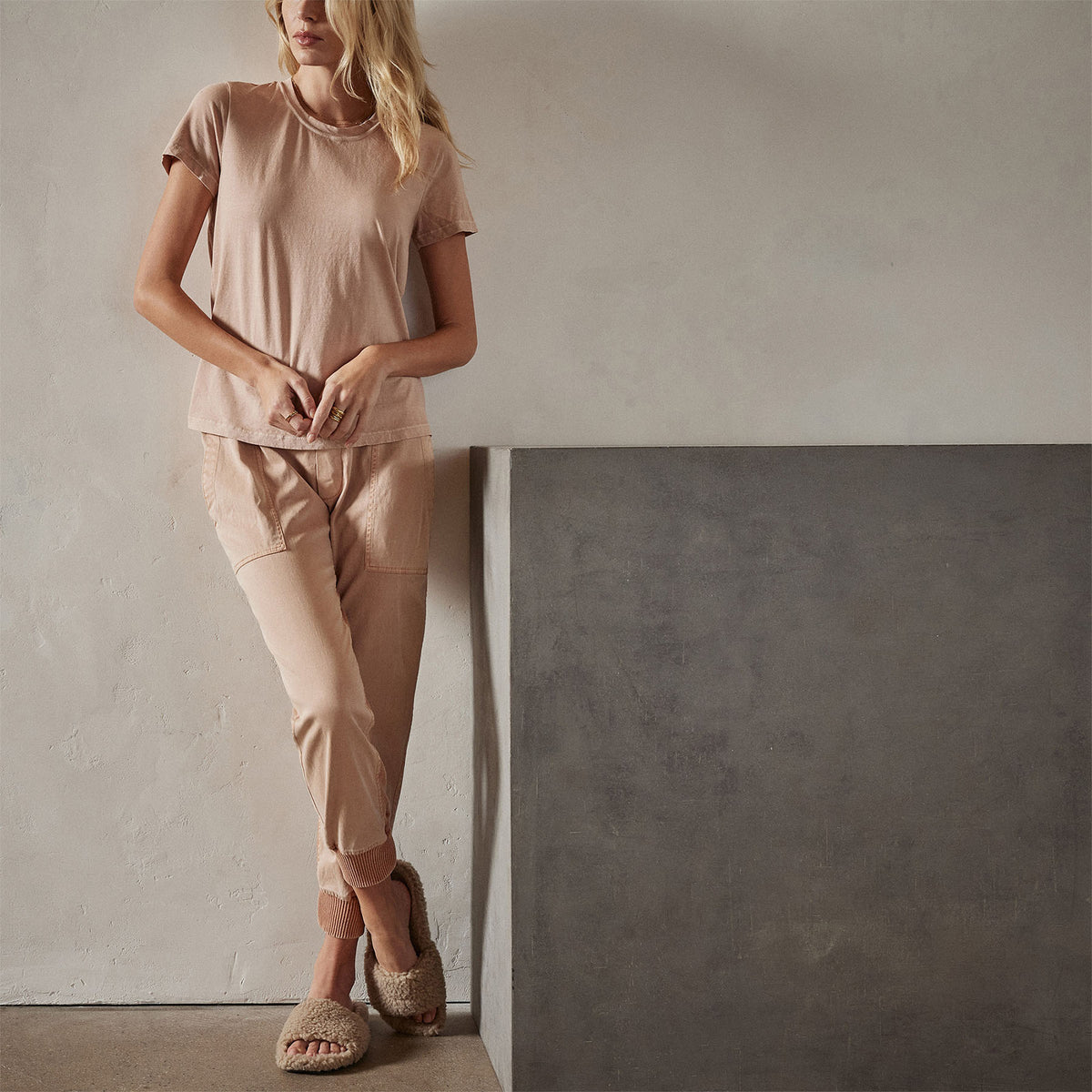 Vintage Little Boy Tee in White Peach Pigment | James Perse Los Angeles