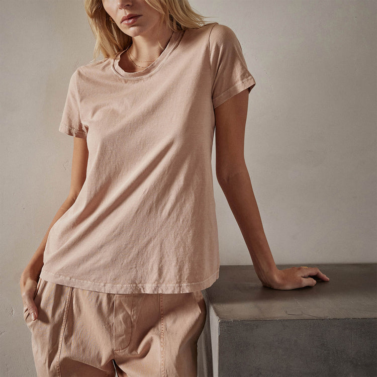 Vintage Little Boy Tee in White Peach Pigment | James Perse Los Angeles
