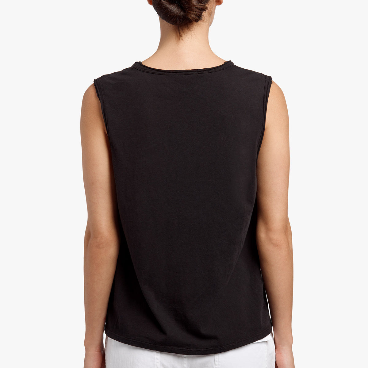 Vintage Pocket Tank In Black | James Perse Los Angeles