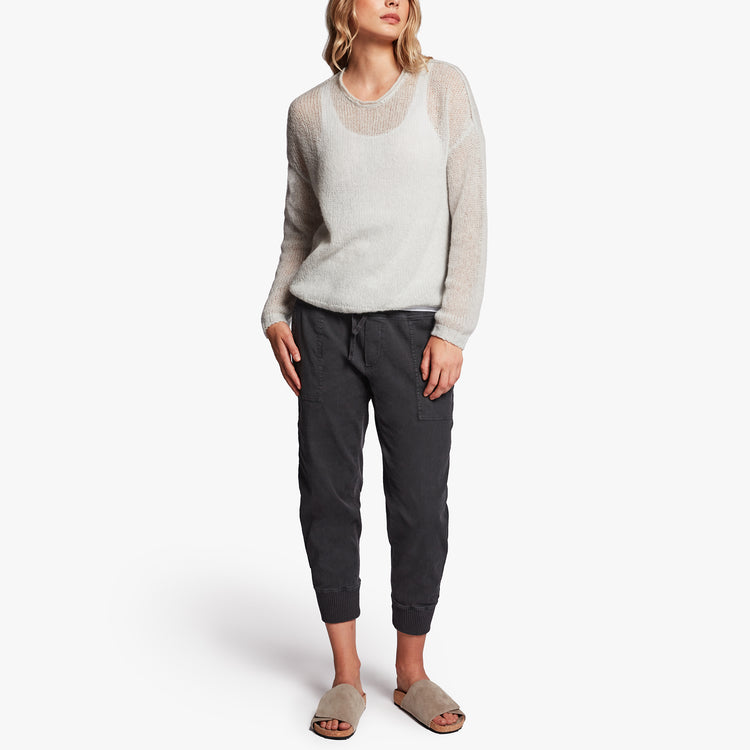 Loose Stitch Wool Cashmere Sweater In Mist | James Perse Los Angeles
