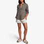 Linen Pocket Shirt In Alligator | James Perse Los Angeles