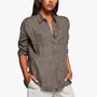 Linen Pocket Shirt In Alligator | James Perse Los Angeles