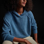 Lightweight Cashmere Hoodie in Blue Raspberry | James Perse Los Angeles