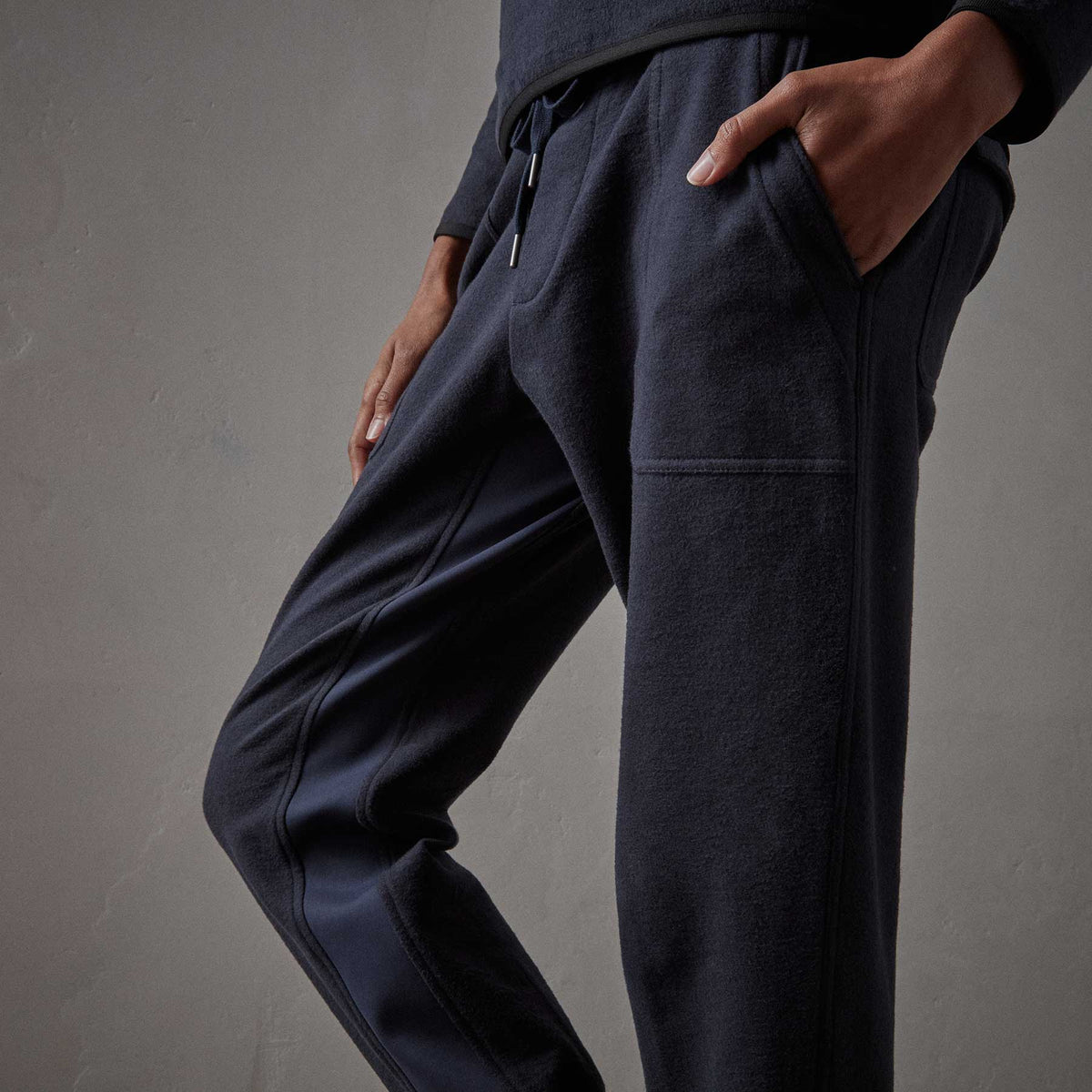 Brushed Terry Pocket Pant - Navy | James Perse Los Angeles