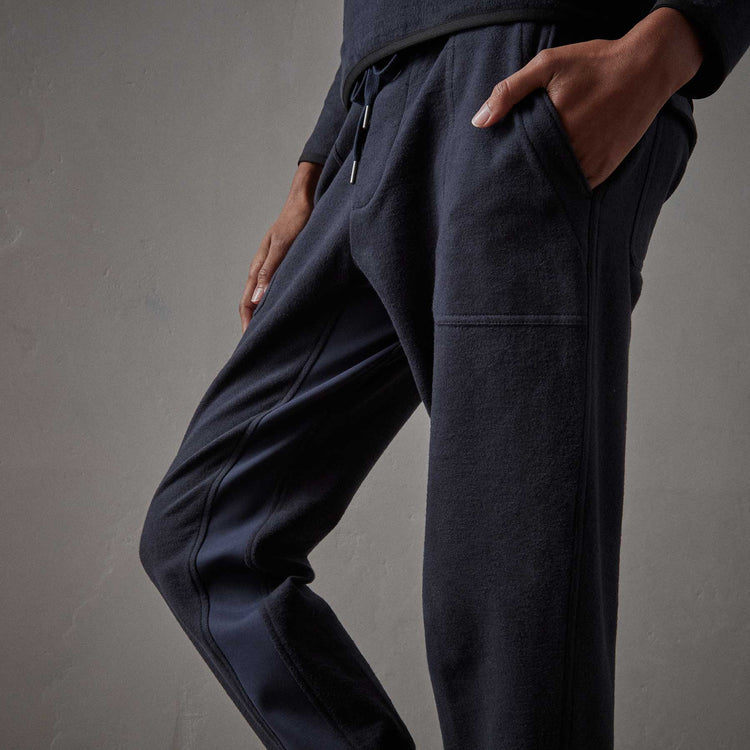 Brushed Terry Pocket Pant - Navy | James Perse Los Angeles