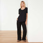 Matte Cupro Tee In Black | James Perse Los Angeles