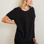 Matte Cupro Tee In Black | James Perse Los Angeles
