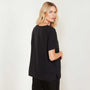 Matte Cupro Tee In Black | James Perse Los Angeles