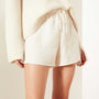 Micro Suede Pull On Short in Alabaster | James Perse Los Angeles