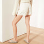 Micro Suede Pull On Short in Alabaster | James Perse Los Angeles