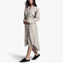 Tie Waist Shirt Dress In Silver | James Perse Los Angeles