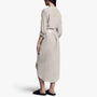 Tie Waist Shirt Dress In Silver | James Perse Los Angeles