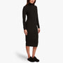 Micro Sueded Turtleneck Dress In Black | James Perse Los Angeles
