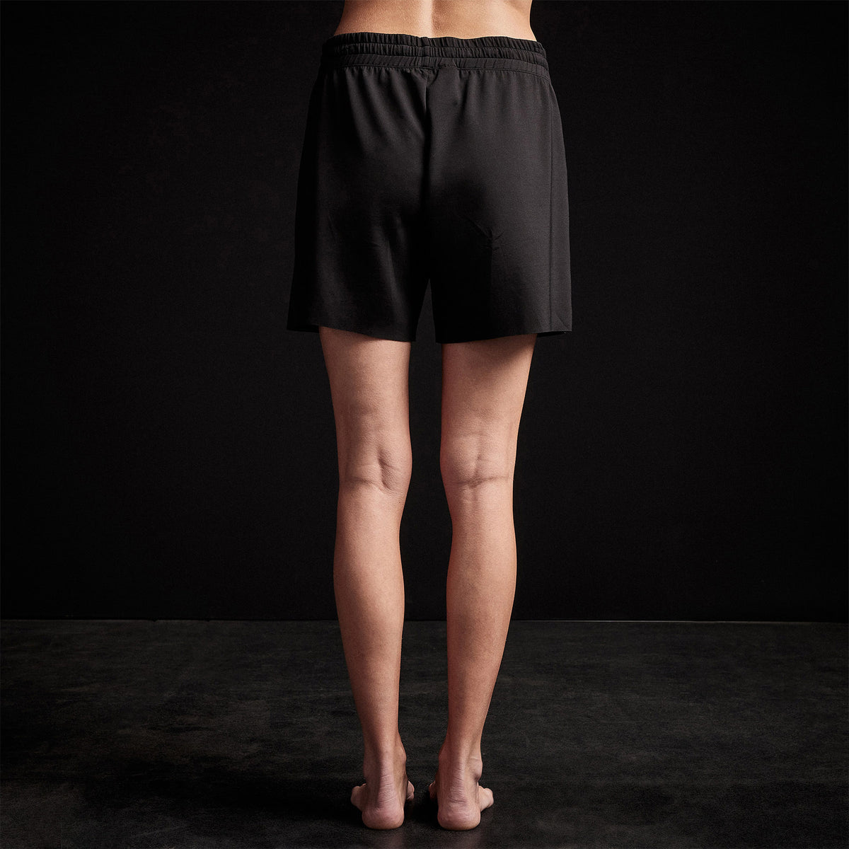 Double Knit Sweat Short in Black | James Perse Los Angeles