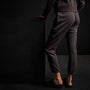 Piped Pintuck Track Pant in Chocolate | James Perse Los Angeles