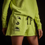 Y/OSEMITE French Terry Sweat Short - Bright Neon/Black | James Perse Los Angeles