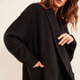 Recycled Cashmere Shawl Collar Cardigan Sweater In Black | James Perse Los Angeles