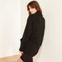 Recycled Cashmere Shawl Collar Cardigan Sweater In Black | James Perse Los Angeles