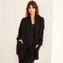 Recycled Cashmere Shawl Collar Cardigan Sweater In Black | James Perse Los Angeles