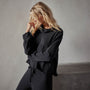 Recycled Cashmere Crop Funnel in Black | James Perse Los Angeles